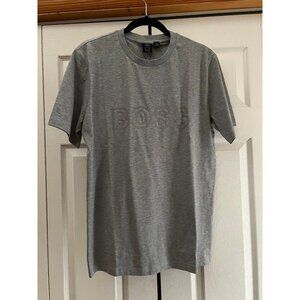Hugo Boss Logo Tee T-Shirt Grey Blue Men’s M